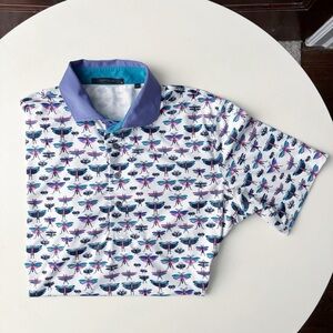 Greyson Men’s Shutterfly Golf Polo Performance Stretch Size Medium